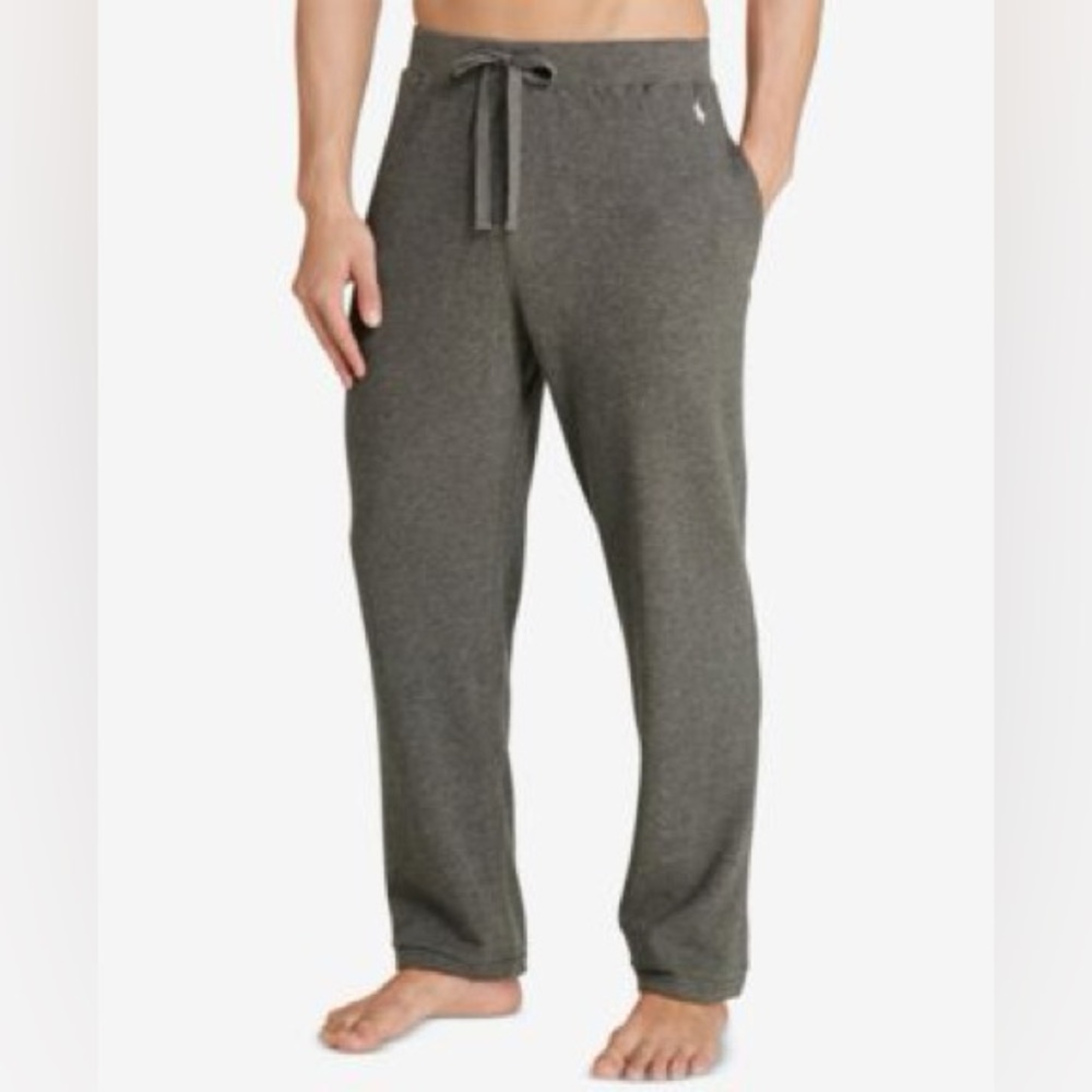 Polo Ralph Lauren Men's Waffle-Knit Thermal Pajama Pants Gray Size Medium
